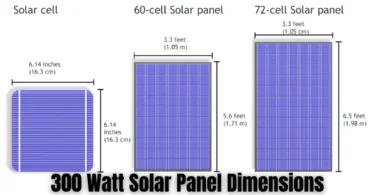 300 watt solar panel dimensions