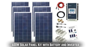 600w solar panel kit with battery and inverter
