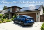 ev charging with solar panels at home