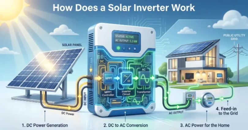 how does a solar inverter work