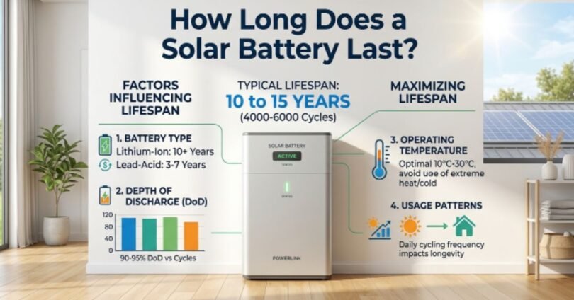 how long does a solar battery last