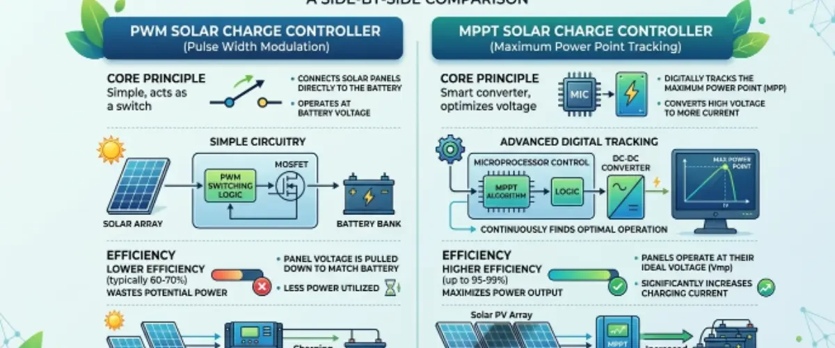 mppt vs pwm solar charge controller