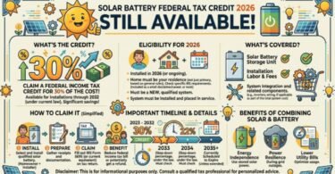 solar battery federal tax credit 2026 still available