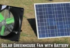 solar greenhouse fan with battery