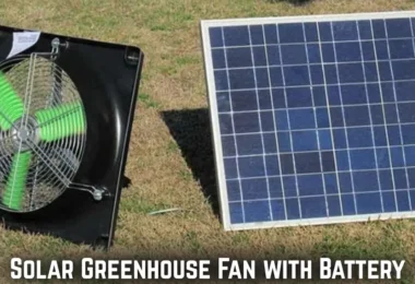 solar greenhouse fan with battery